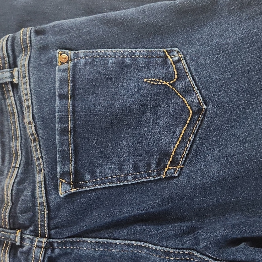 Inc denim dark wash skinny jeans. Size 10 short - Picture 7 of 10